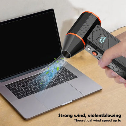 180000PRM Portable Electric Air Blower Turbo Jet Fan Brushless Motor HighSpeed Mini Turbo Jet Fan Adjustable Wind Violent Blower