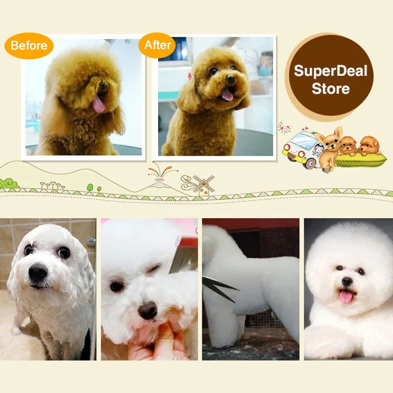 Máquina de Tosa para Cães e Gatos, Tosquiadeira para Animais de Estimação (Cães/Gatos/Coelhos), Aparador de Pelo, Barbeador, Conjunto Profissional Recarregável sem Fio