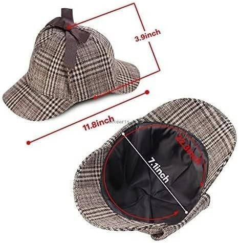 adult Detective Costume Hat 100 Days of School Old Man Grandpa Costume halloween costume  disfraz hombre medieval kostumecoparty