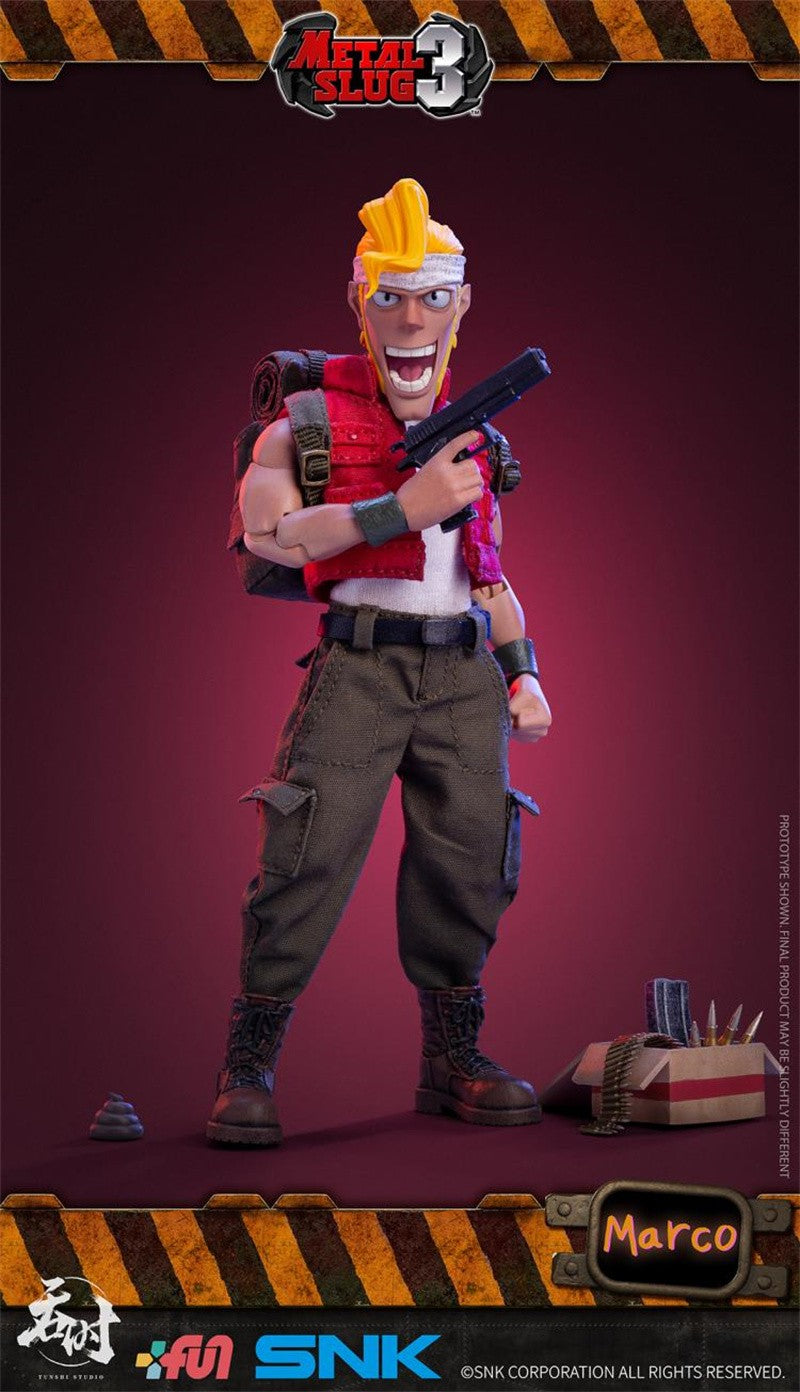 TUNSHI Studio Original SNK Model Official Metal Slug 3 Marco Tarma Rebel Soldier 1/12 Mecha Action Figure Toys EM ESTOQUE