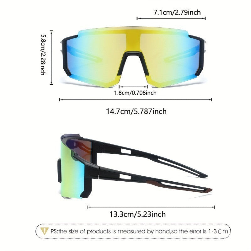2pcs Unisex Sports Sunglasses Suitable for Daily Use, Camping, Cycling, Golf, Running, Mountaineering, Fishing, Beach Sports