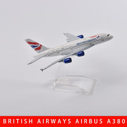 JASON TUTU Emirates Airbus A380 Aeronave Diecast Metal 1/400 Escala Miniatura Avião Modelo Aviões Dropshipping
