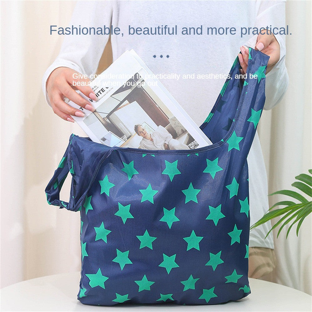 Reusable Foldable Supermarket Shop Large Folding Shopping Bag Easy to Carry Eco-friendly Big Capacity Eco Storage Handbag