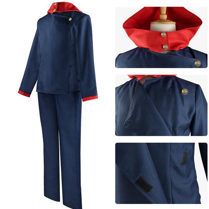 Anime Cosplay Itadori Yuji Costume Unisex Anime Tokyo Hooded Academy Jacket Pants UniformSchool Uniform Set