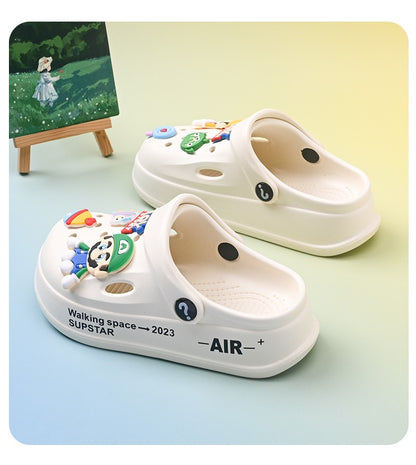 Kids Summer Sandals EVA Design Children Slippers Soft Non Slip Platform Slides Outdoor Garden Shoes High Quality Fashion Shoes
