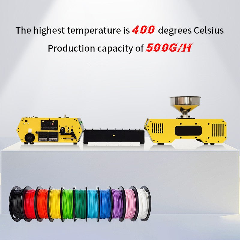 HT400 Extruder 3d Filament Maker 3D Filament Extruder Machine Desktop 3D Printing Consumables Extruder 1.75mm 2.85mm 3mm Nozzles