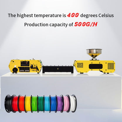 Extrusora HT400 Fabricante de Filamento 3D Extrusora de Filamento 3D Máquina de Extrusão de Consumíveis de Impressão 3D de Mesa Bicos de 1,75mm 2,85mm 3mm