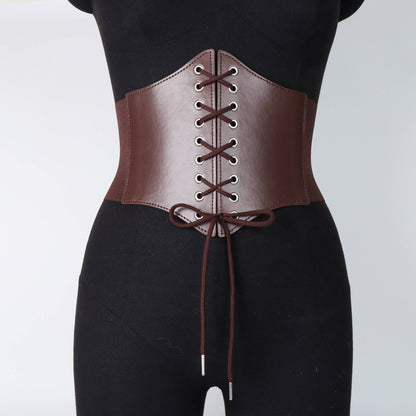 Medieval Wide Leather Armor Belt Steampunk Waist Costume Accessory Women Men Viking Knight Antique Waistband For Larp Cosplay