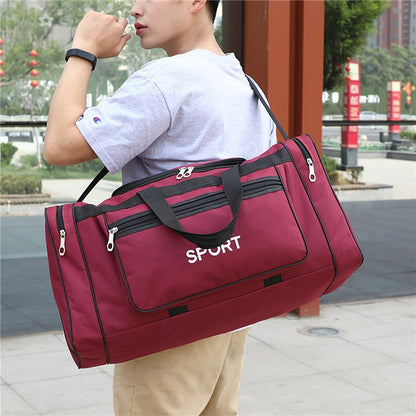 Portable long-distance Men Women Travel Bag Business Trips Boarding Solid Color Large Capacity Toiletries Luggage Bags