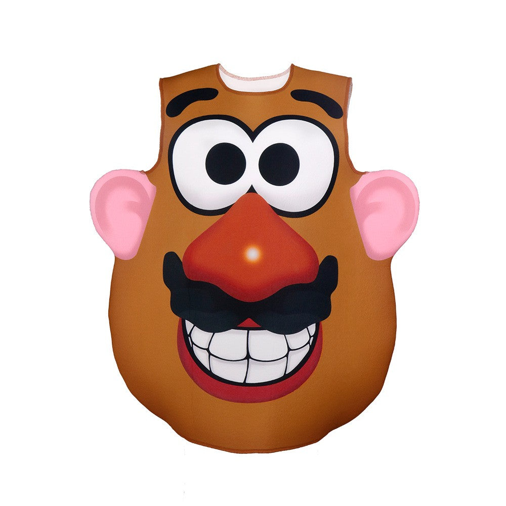 Funny Potato Head Costume Mr. and Mrs. Potato Head Matching Outfit Halloween Cosplay Tunic Couple Carnival Party Disguise Wear