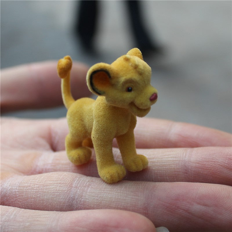 6 peças de 5cm de alta qualidade Disney O Rei Leão Simba flocagem simba coleção enfeites de figuras de ação