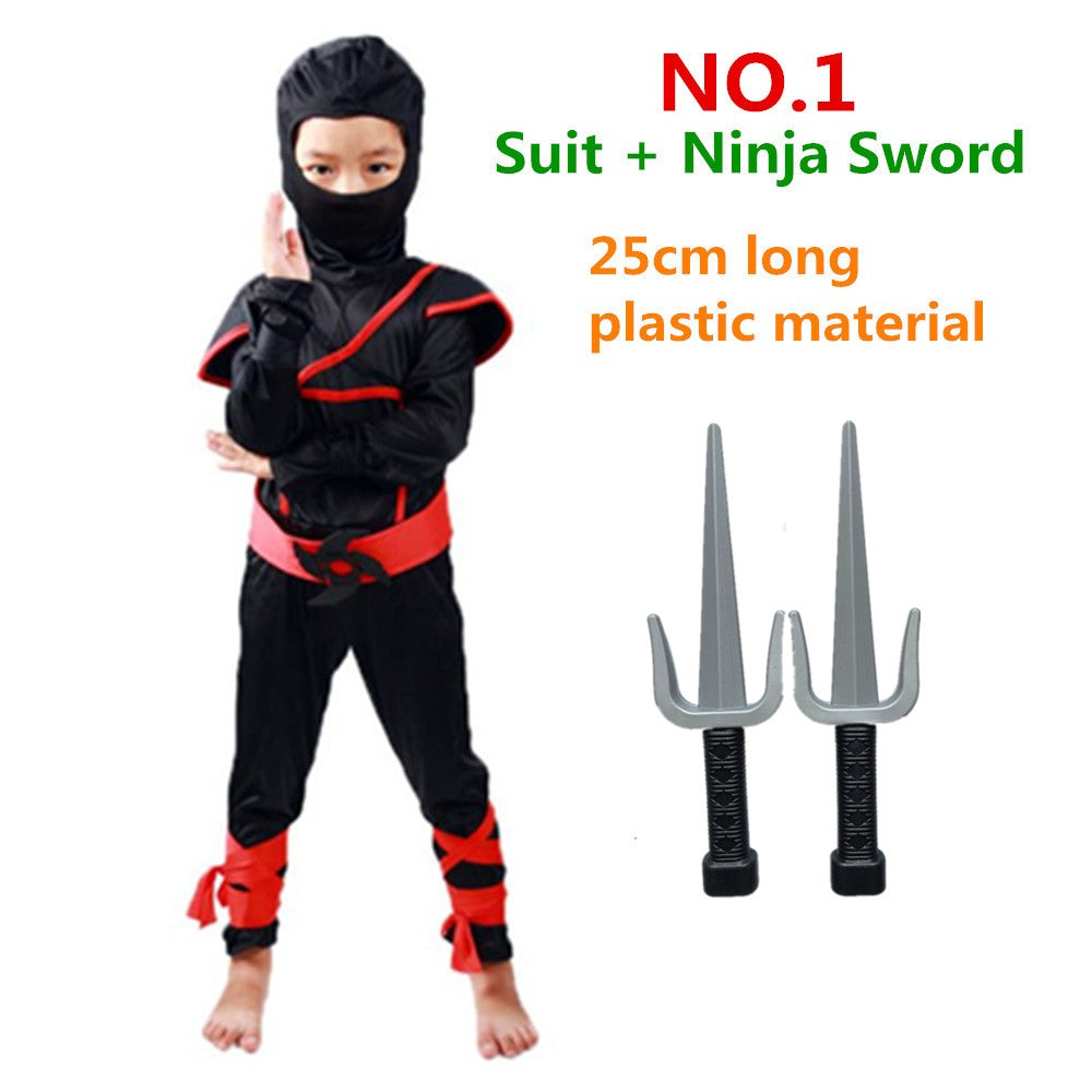 Kids Costume Ninja Cosplay Boys Birthday Party Fancy Dress Children Carnival Suit Clothing