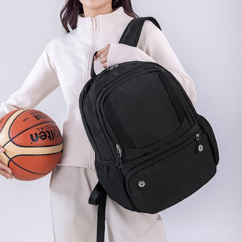 Mochila de Basquete Grande, Bolsa Esportiva com Suporte Separado para Bola, Compartimento para Tênis, Ideal para Futebol, Vôlei, Natação, Academia, Viagem