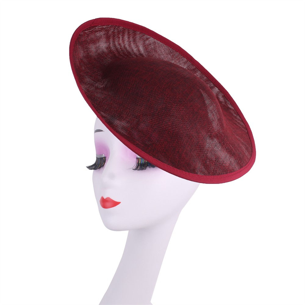 30CM Round Fascinator Base Make Millinery Cap Fabric Supplies DIY Hair Accessories For Women Wedding Fascinator Hat Formal Event