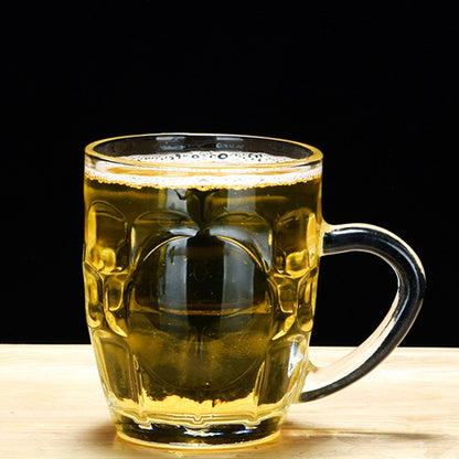 2 Peças de Copos de Vidro Engrossados Transparentes 260ml Caneca de Cerveja com Alça para Bar Festa em Casa Copo de Chá Copos de Água Copo Pequeno de Chopp