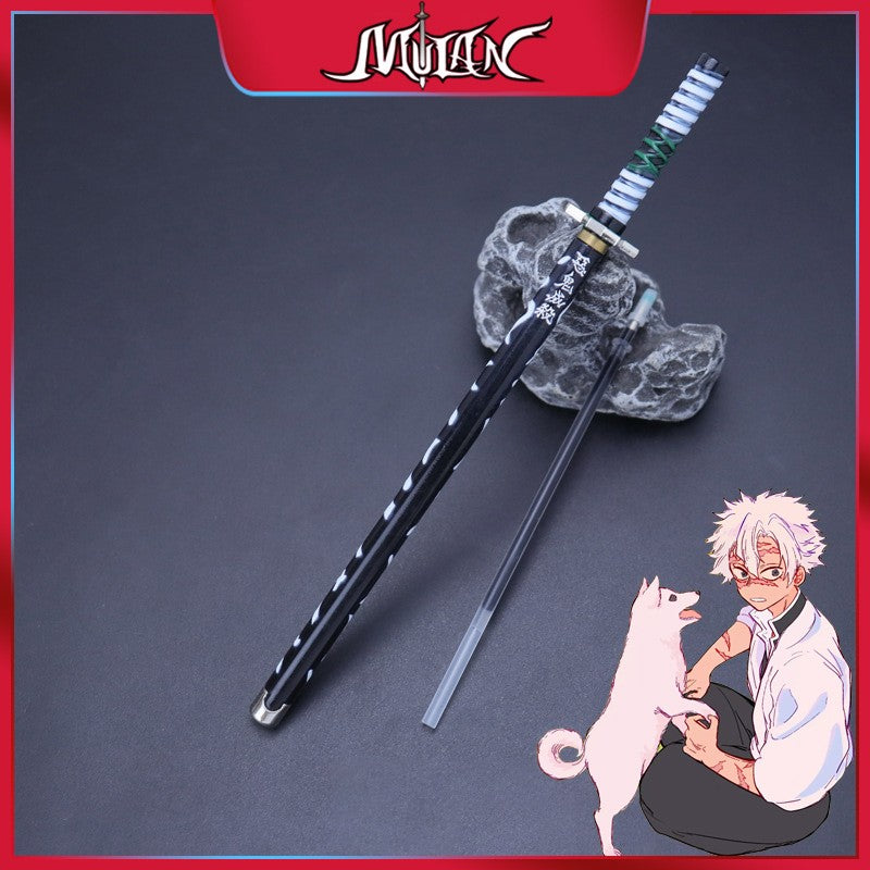 Caneta espadada de ponta de feltro de 7,5 polegadas Demon Slayer Nichirin, modelo de liga de espada, caneta katana Tanjirou, arma de anime Kimetsu No Yaiba, brinquedo Rengoku