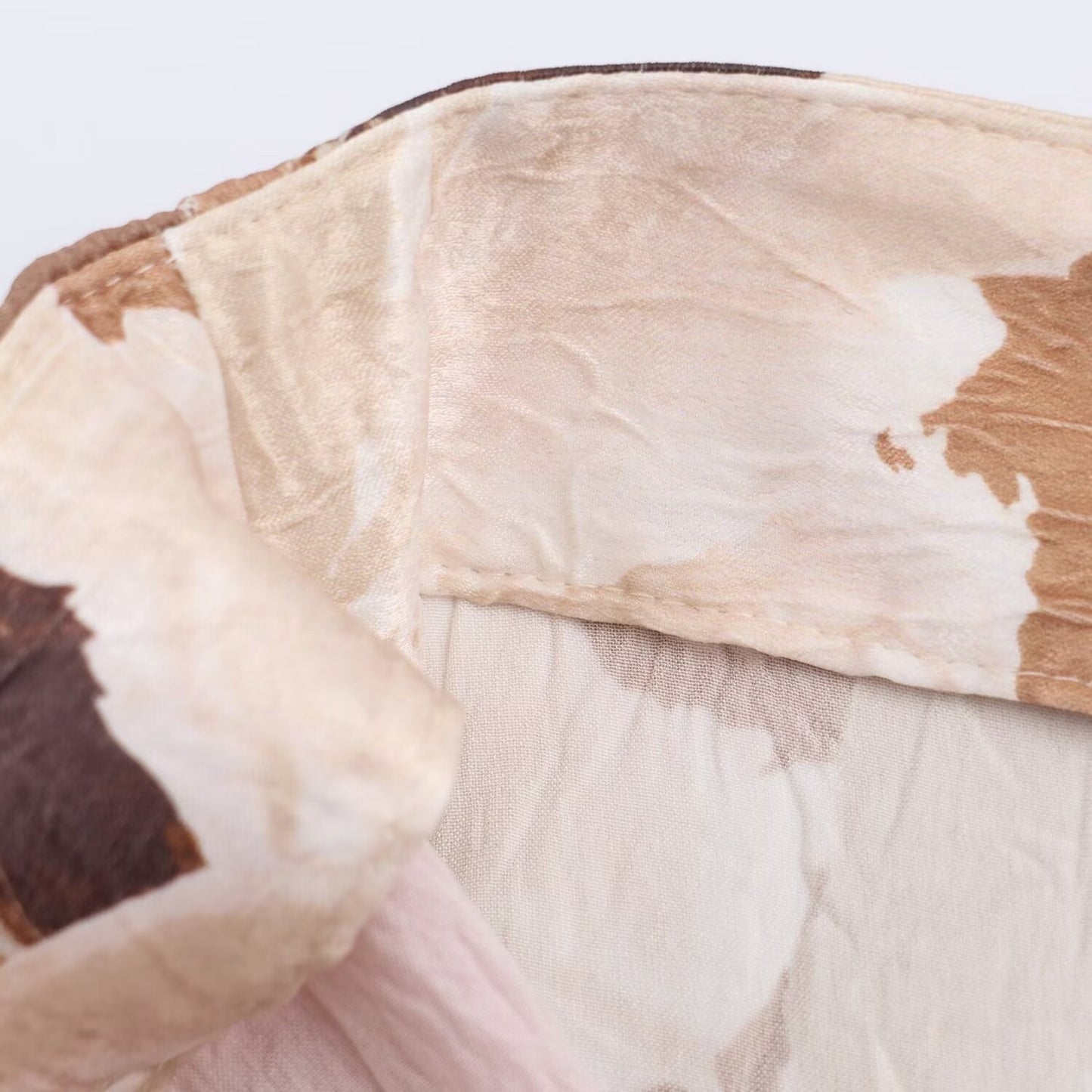 2025 Autumn New Product Women's Casual Style Fashion High Waist Printed Wrinkle Effect Midi Half Body Skirt