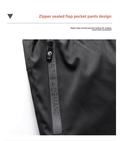 Men's Down Pants Autumn Winter New Solid Color Thickened Warm Outdoor Travel Adventure Harem Pants Men's Plus Size Casual Pants