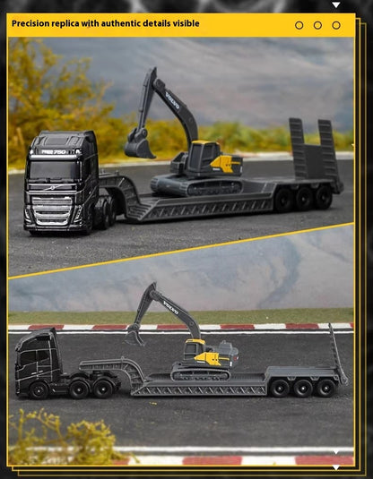 Maisto 1:64 Scania 770S Volvo FH16 Transporte Pesado Liga Modelo Veículo de Engenharia Coleção Presente para Meninos Colecionadores Brinquedo