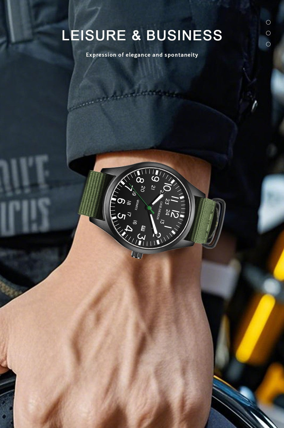 LIGE Top Brand Luxury Men Quartz Watch Date Nylon Leather Waterproof Luminous Military Sports Watches For Men relogios masculino