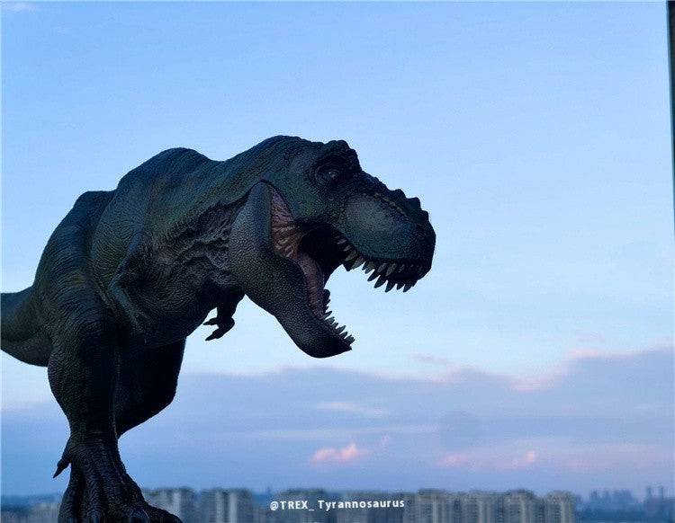 Tiranossauro Rex Eterno Rei Dinossauro Adulto e Infantil Modelo de Brinquedo Figura Enfeite de Mesa Coleção Presente de Festival Surpresa