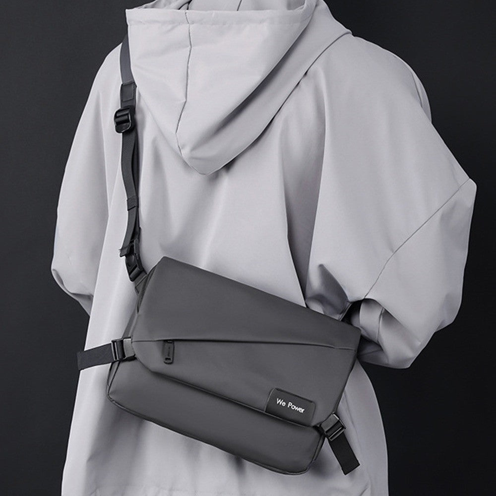 New Casual Crossbody Bag Multifunctional Large Capacity Messenger Bag Portable Shoulder Bag Men