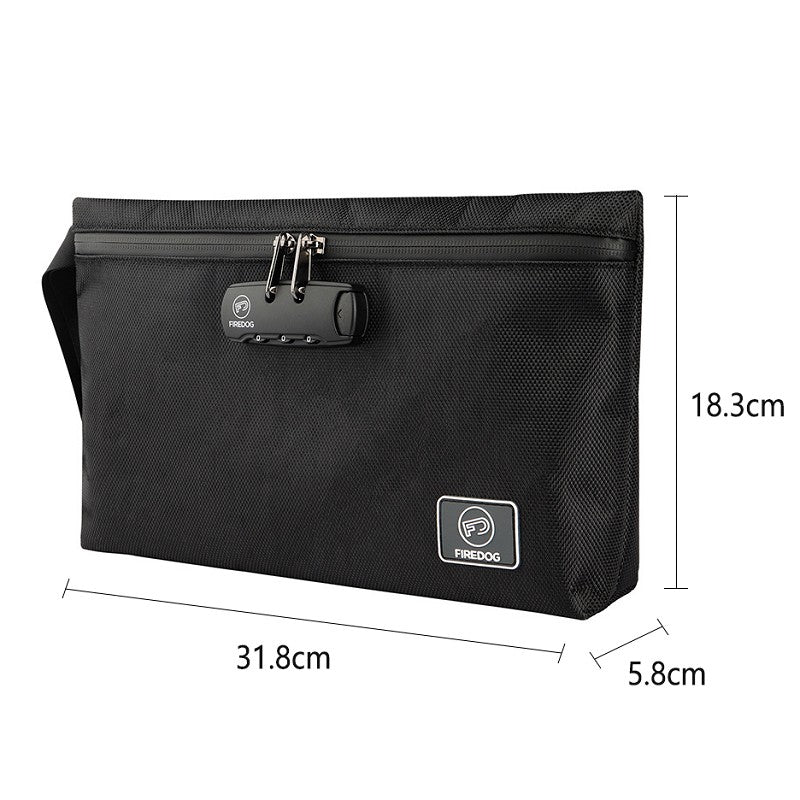 Travel Storage Bag With Password Lock Files Credit Card Certificates Safe Handbag Waterproof Anti-odor Smoking Pipe Storage Bag