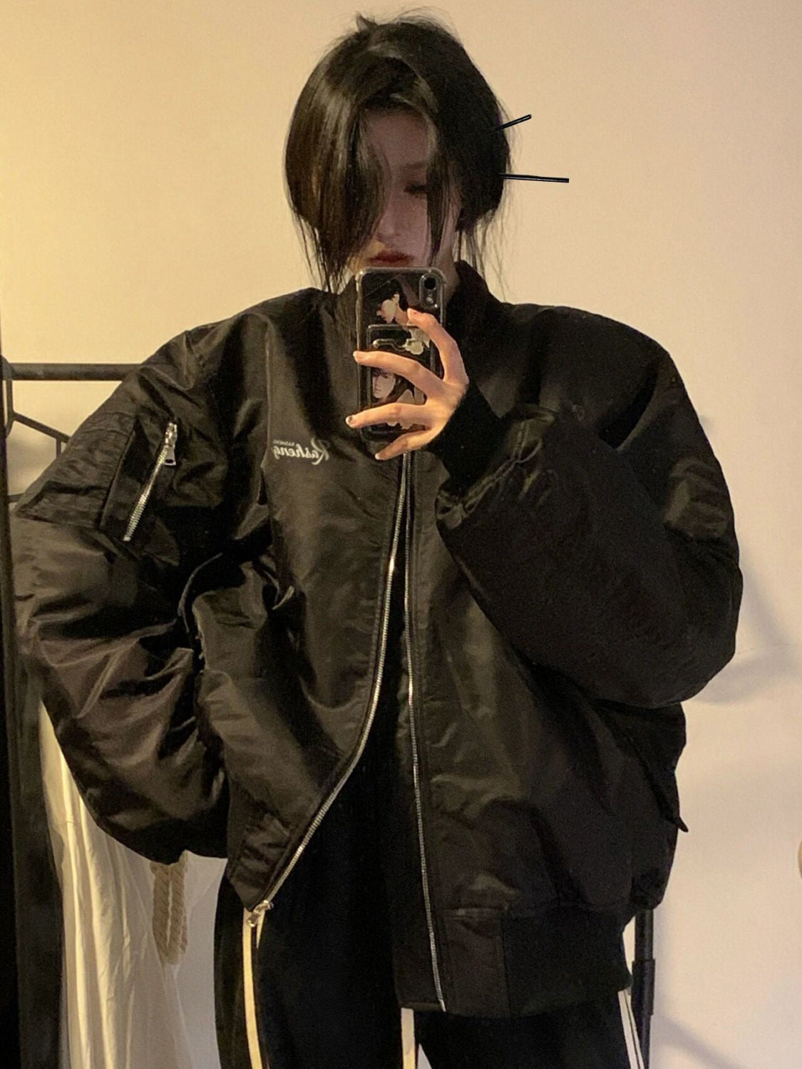 2024 New Autnmn Vintage Jackets Bomber Jacket Women Black Gothic Harajuku Grunge American Baseball Jacket Couple Cool Outerwear