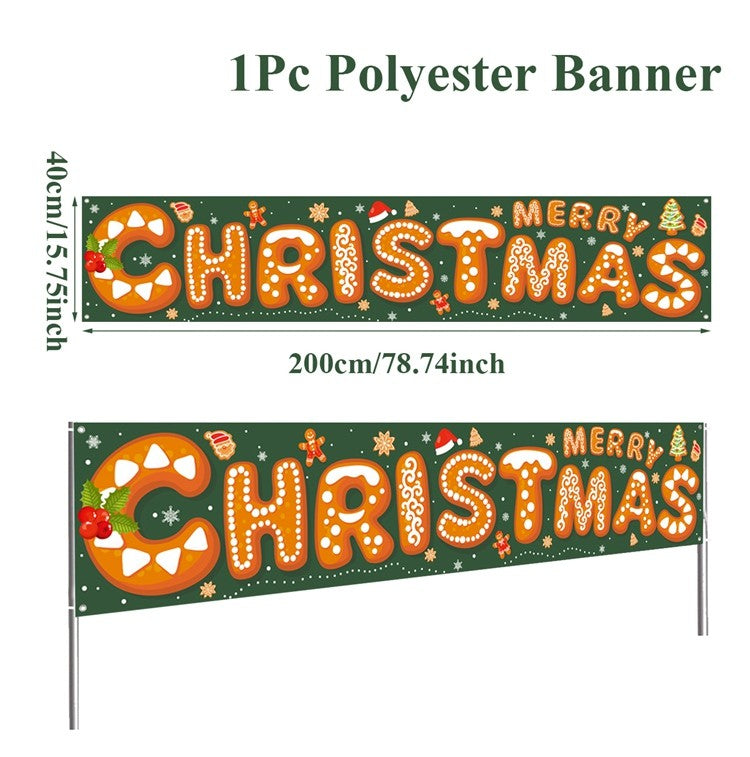 Christmas Outdoor Banner Merry Christmas Decorations For Home 2025 Outdoor Decor Xmas Navidad Noel Natal Happy New Year 2026