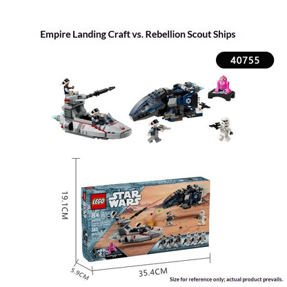 Lego Star Wars 40755 Barco de Reconhecimento de Batalha da Nave de Pouso Blocos de Montar de Brinquedo de Presente para o Dia dos Meninos