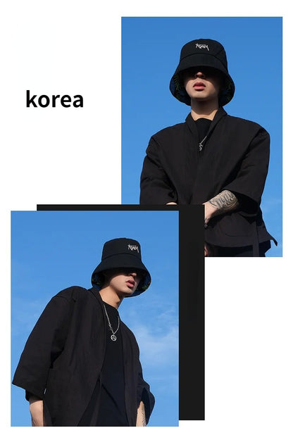 Big Head Letter Bucket Hat for Men Women XL Large Hip Hop Cap Fisherman Hat Summer Sun Hat Plus Size Panama