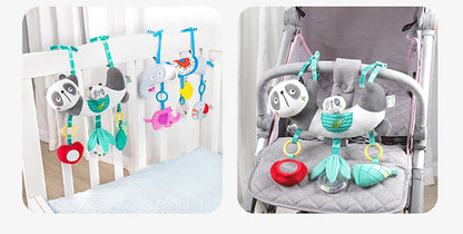 Brinquedos de Arco para Carrinho de Bebê, Brinquedo para Pendurar no Assento do Carro, Pelúcia Macia para Bebês com Som de Sinos de Vento, Bonecos para Bebês, Presente para Recém-Nascidos