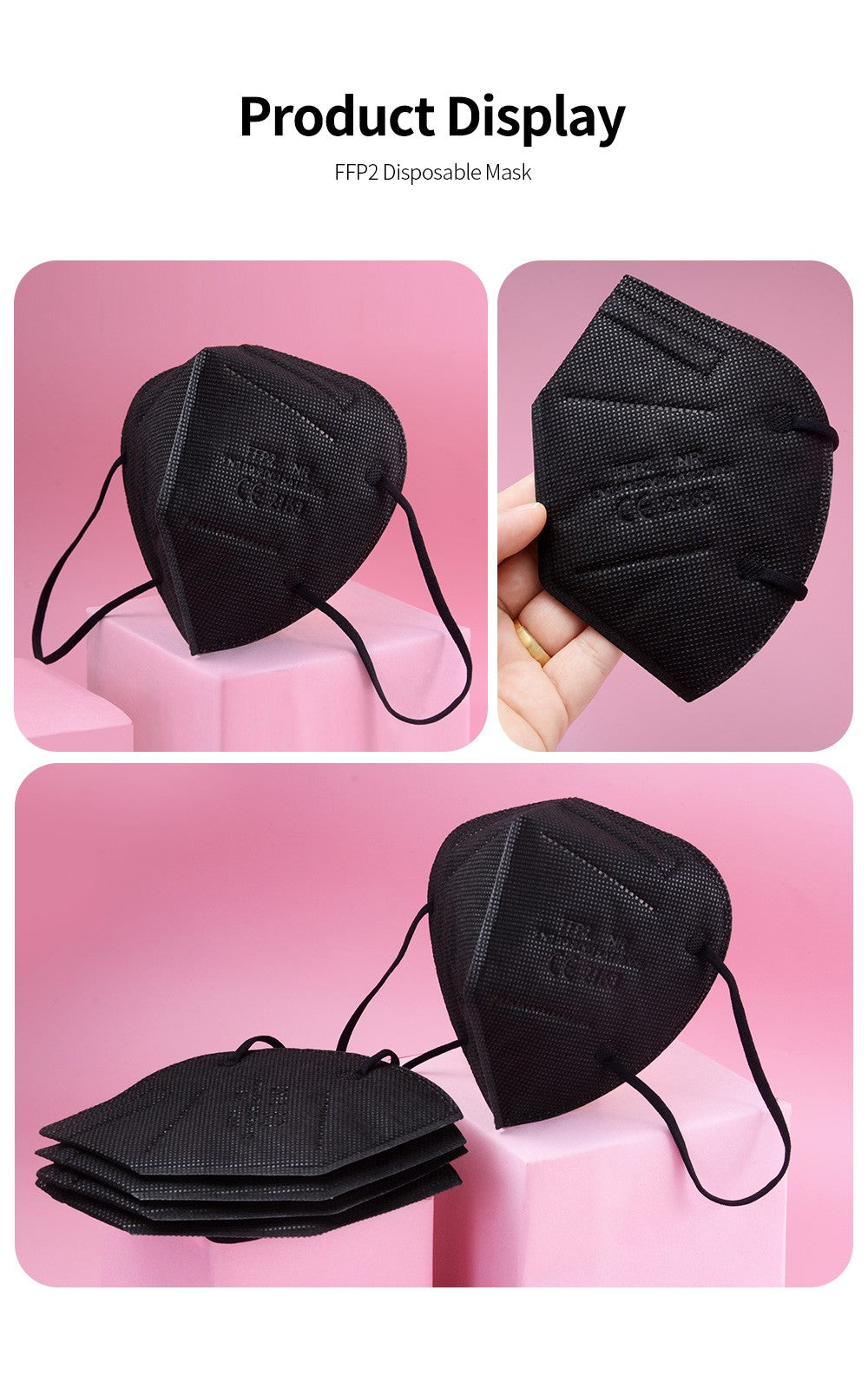 FFP2 Face Masks Masques CE KN95 Face Mask Filter 5Layers Adult KN95 Mascarillas Quirurgicas Homologadas Reusable FFP2 Face Mask