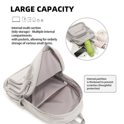 Mochila Feminina, Estilo Japonês Original, Mochila Leve para Viagens Curtas, Bolsa para Notebook de Estudante Universitária, Estudante do Ensino Médio, Estudante do Ensino Fundamental II