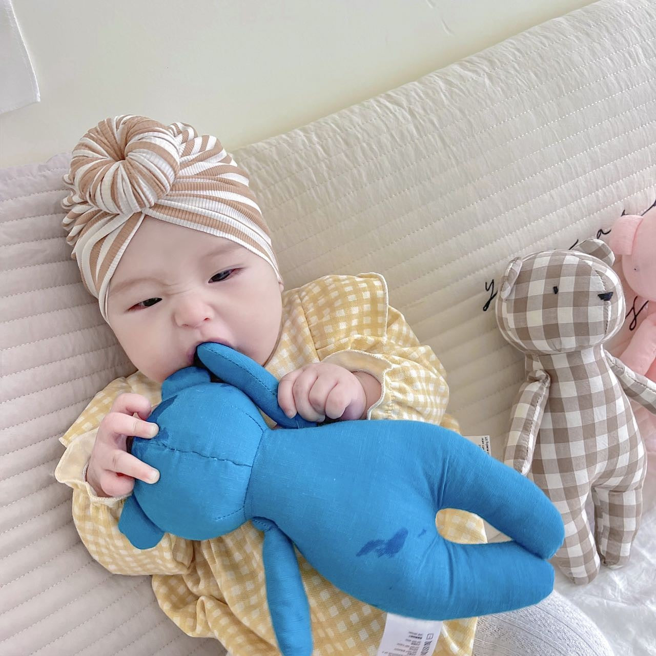 2024 New Little Bear Cloth Art Doll Cute and Creative Cloth Doll Doll Doll Adorable Baby Comfort Toy