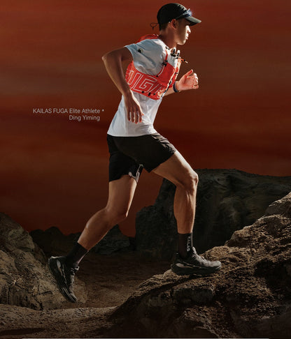 KAILAS FUGA AIR 8L Unisex Travel Marathon Trail Running Hiking Cycling Backpacks  with Dual Soft Water Bottles KA2554005