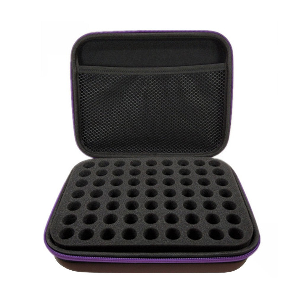 FangNymph 63 Grid 1-3ML Essence Bottle Storage Bag Portable Essential Oil Pouch Zipper Case Air Humidifier Tote Bag