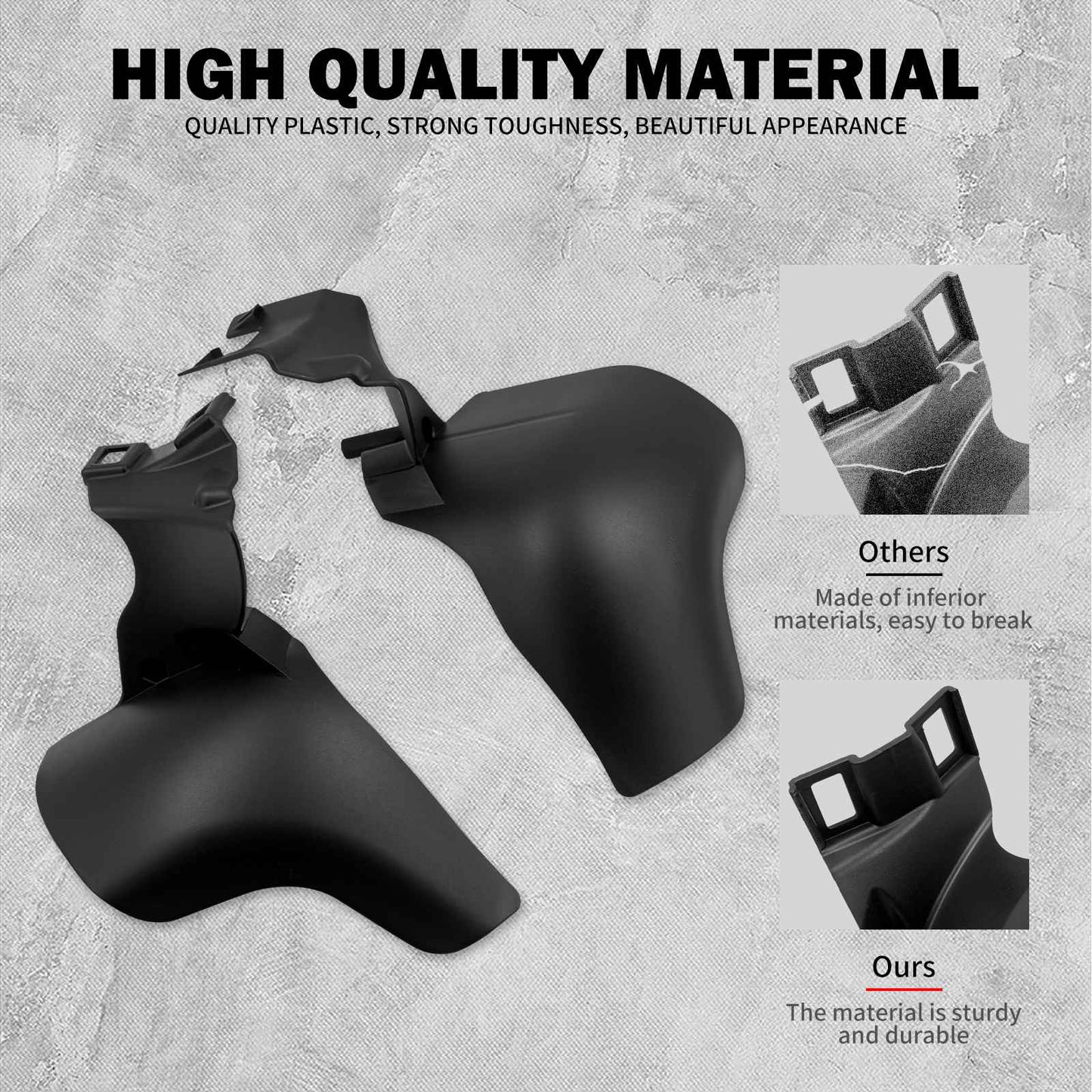 Defletor de ar para motocicleta Escudo térmico de quadro médio Guarnição de cobertura para Harley Softail Breakout FXBRS Street Fat Bob FXDB FXFBS FLSB 18-25