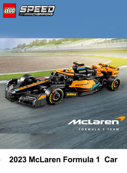 LEGO 76919 Speed Champions 2023 McLaren Carro de Corrida de Fórmula 1 Brinquedo para Brincar e Exibir, Conjunto de Brinquedo Montável McLaren para Crianças