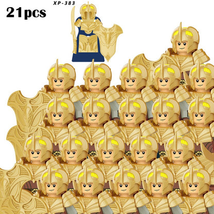 Lord of the Rings Elfos Orcs Exército Anões Rohan Mini Bonecos de Ação Blocos de Montar Brinquedos para Crianças Presente de Aniversário