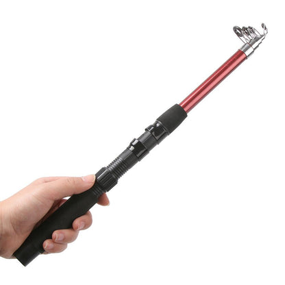 Vara de Pesca Telescópica de Fibra de Vidro para Mar, Ferramentas de Pesca de 1,5-3,0m, Vara de Pesca ao Ar Livre