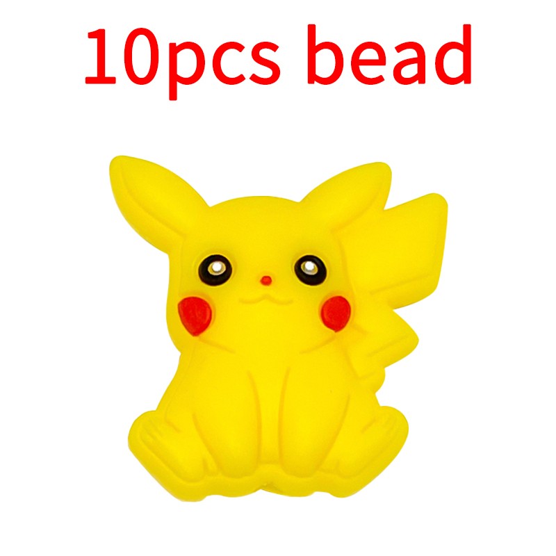 10pcs Mickey Minnie Silicone Pacifier Clips Food Grade Teethers For Baby DIY Baby Soother Nursing Pacifier Chain Accessories