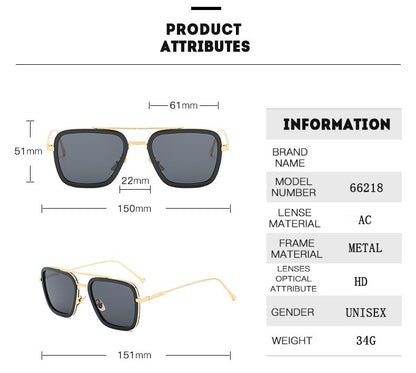 Tony Stark Glasses Men Women Sunglasses Iron man Eyewear Steampunk Sun Glasses Male Goggles