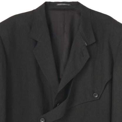 WVGA Spring Autumn New Man Tide Yamamoto Trendy Linen Blazer Niche Chic Casual Turn-Down Collar Long Sleeve Suit Coat Ins W13673