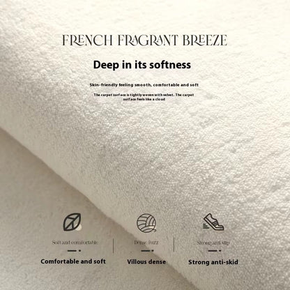 VIKAMA Cartoon Imitation Cashmere Floor Mat Irregular Living Room Anti-Slip Rug Bedroom Stain-Resistant Decorative Rug