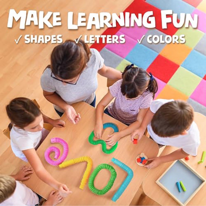 5-50PCS Colorful Telescopic Tubes adult kids stress relief sensory toy adult kids birthday Party Favors Telescopic Pinata Filler