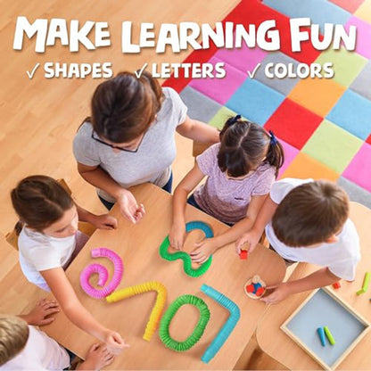 5-50PCS Colorful Telescopic Tubes adult kids stress relief sensory toy adult kids birthday Party Favors Telescopic Pinata Filler