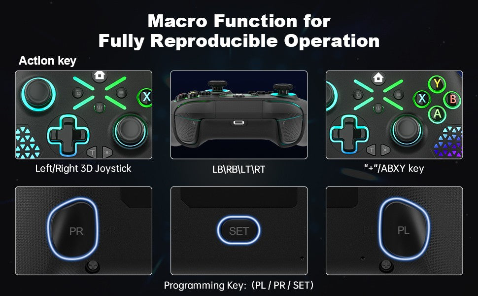 Gamepad For Xbox One Console Xbox Seris S/X Wireless Dual Vibra Six Axis Gyroscope Game Xbox Controller Win 7 8 10