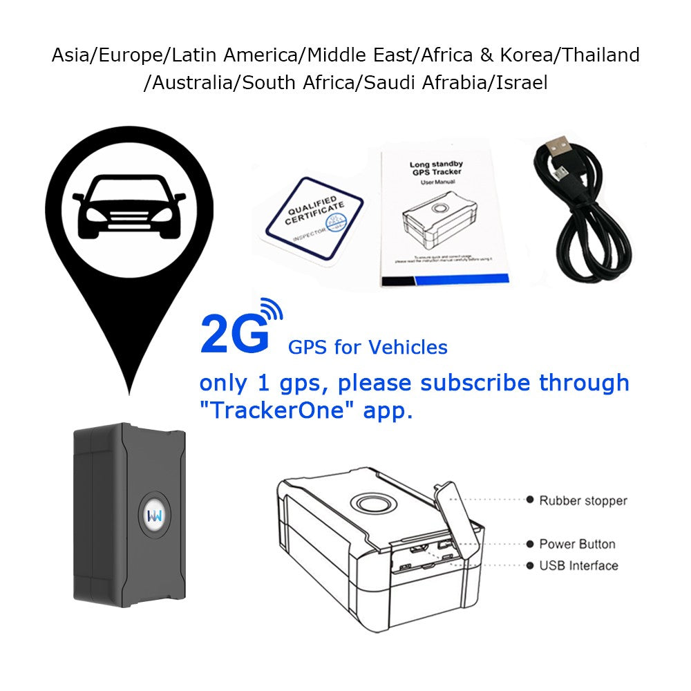 5 m Accuracy GPS Tracker Automatic Remote Tracking Vehicle Anti-theft Suitable For Cars Trucks Motorcycles For A Fee