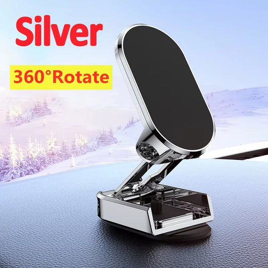 360° Rotation Magnetic Car Phone Holder Dashboard GPS Foldable Cell Phone Stand Mount For All Smartphones Universal Auto Bracket